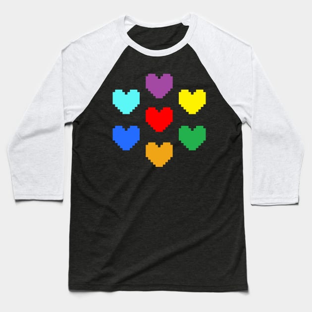 Hearts Baseball T-Shirt by mimilo